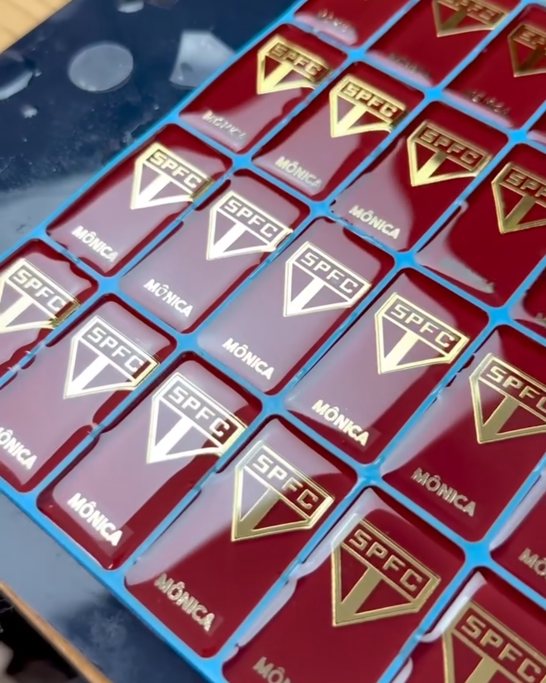 Dominó Personalizado SÃO PAULO – Edição Resina Holográfica Exclusiva