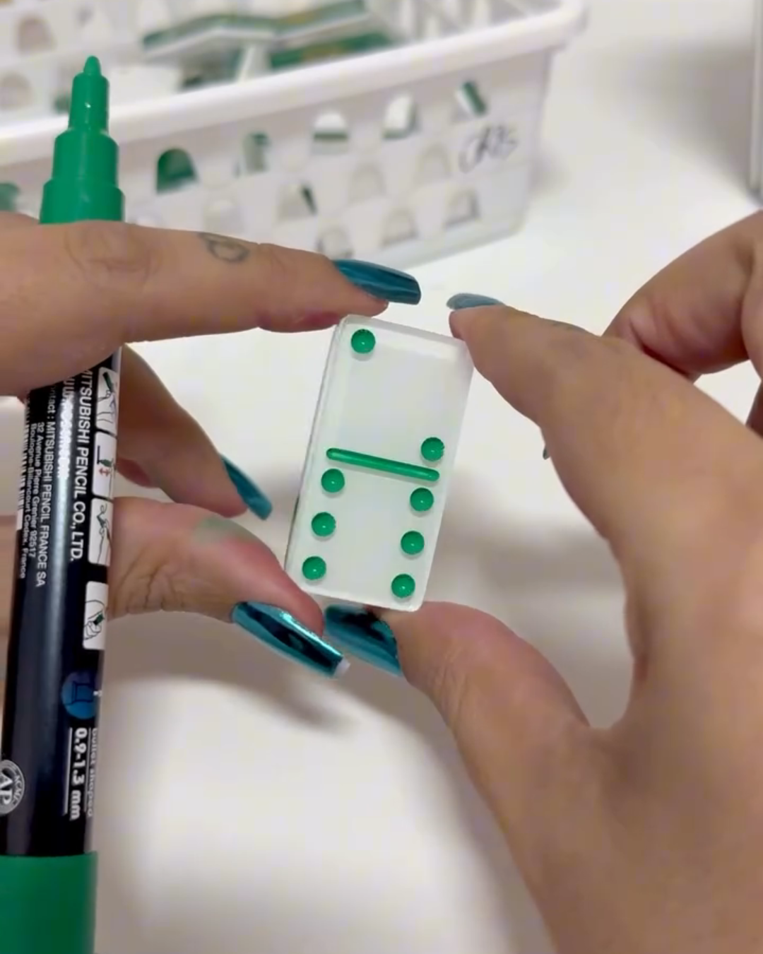 Dominó Personalizado PALMEIRAS – Edição Resina Holográfica Exclusiva