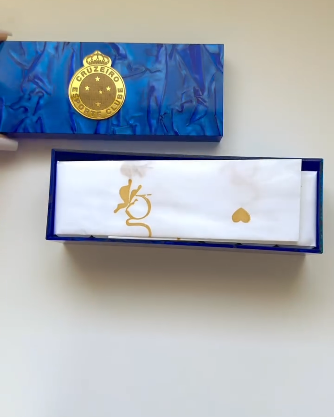 Dominó Personalizado CRUZEIRO – Edição Resina Holográfica Exclusiva