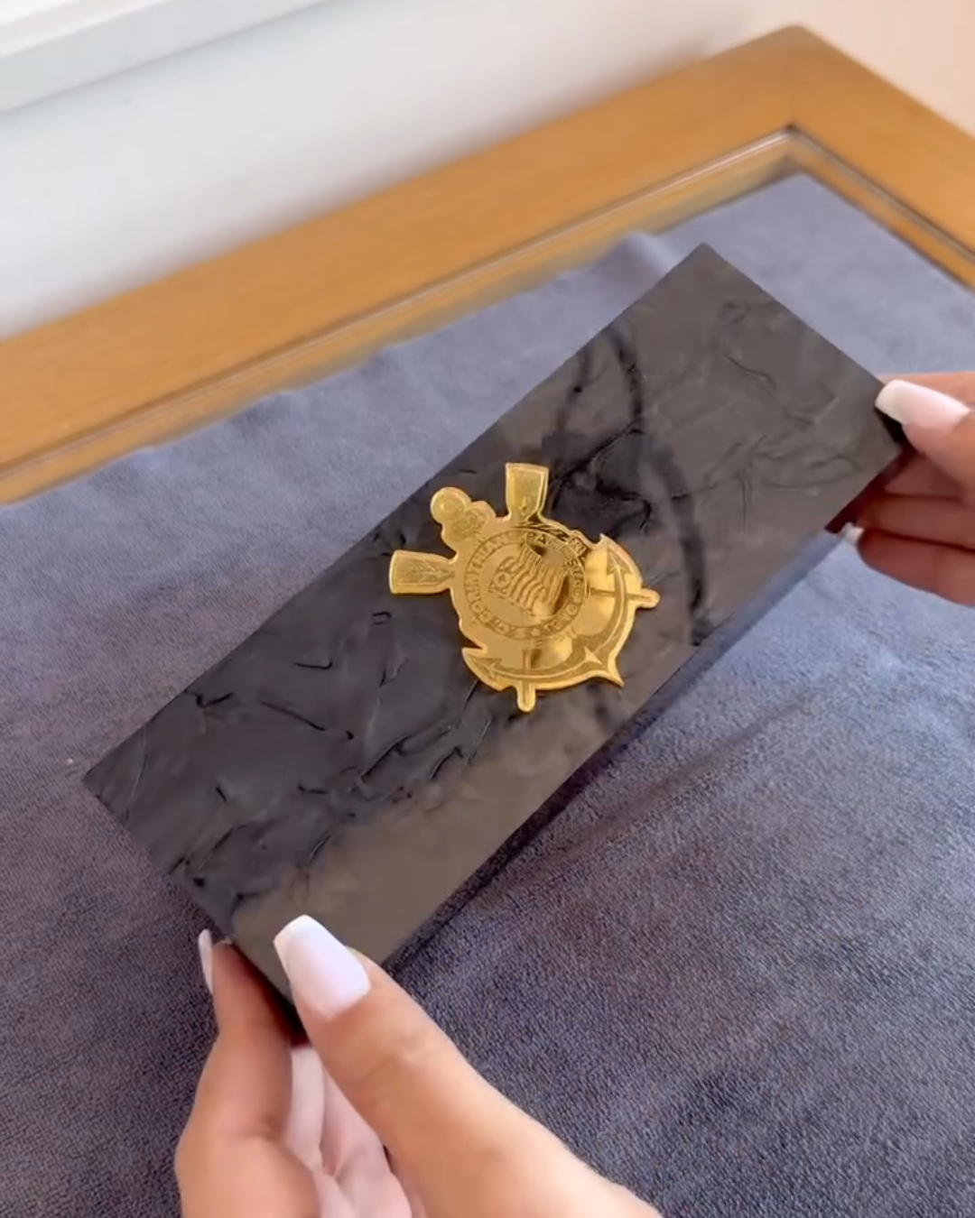 Dominó Personalizado CORINTHIANS – Edição Resina Holográfica Exclusiva