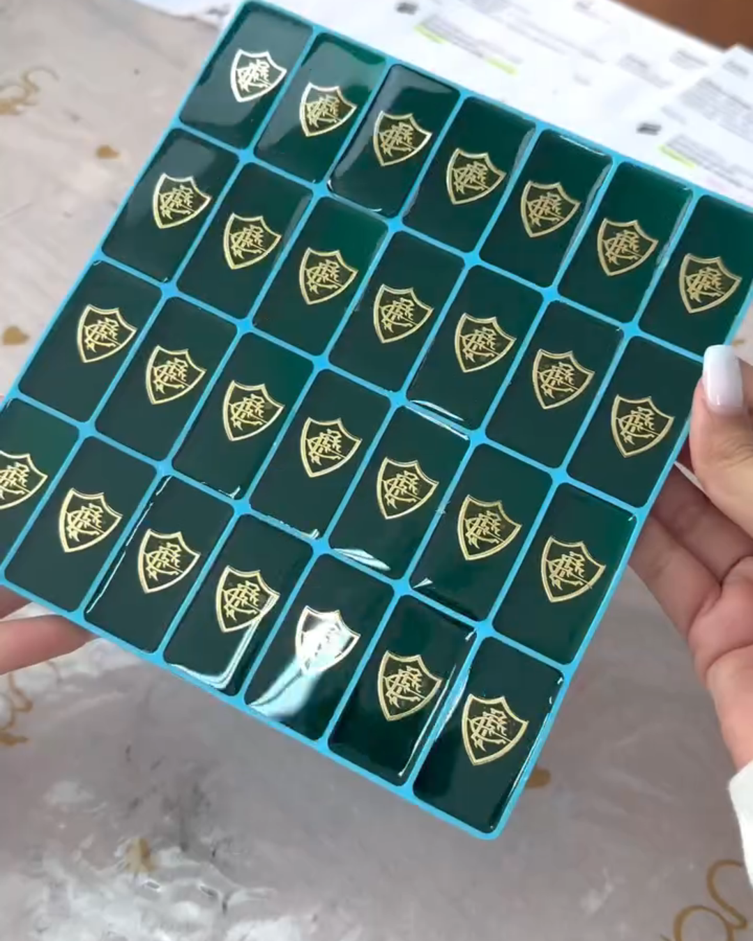 Dominó Personalizado FLUMINENSE – Edição Resina Holográfica Exclusiva