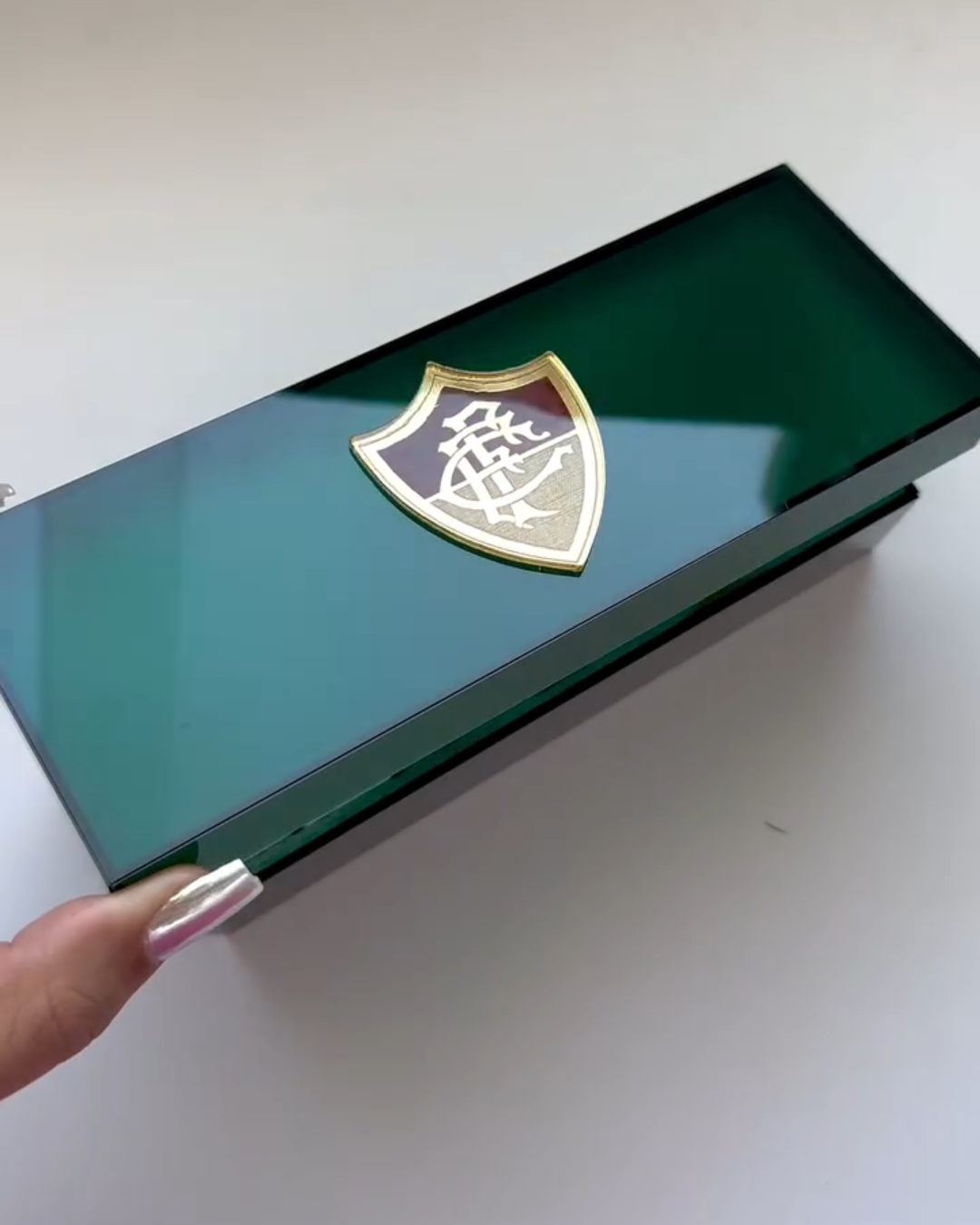 Dominó Personalizado FLUMINENSE – Edição Resina Holográfica Exclusiva