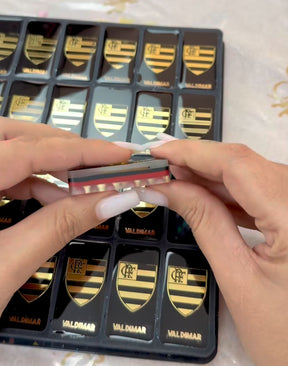 Dominó Personalizado FLAMENGO – Edição Resina Holográfica Exclusiva